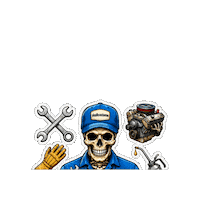 Skull Empezar Sticker