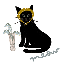 Black Cat Sticker