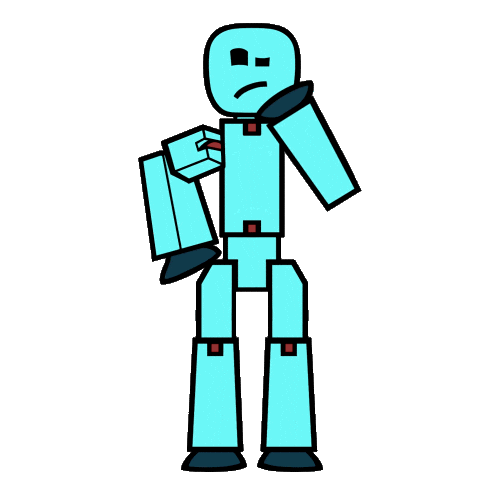 Wondering Let Me Think Sticker by Stikbot