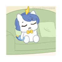 Shocked Sticker by Brave Unicorn