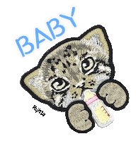 Baby Pallasscat Sticker by Atelier Rijitta