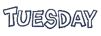 Tuesday Dienstag Sticker by ASF brush