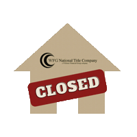 wfgtitle house realestate sold closed Sticker