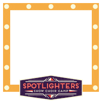 SpotlightersCamp showchoir spotlighters yellowframe yellowmarquee Sticker