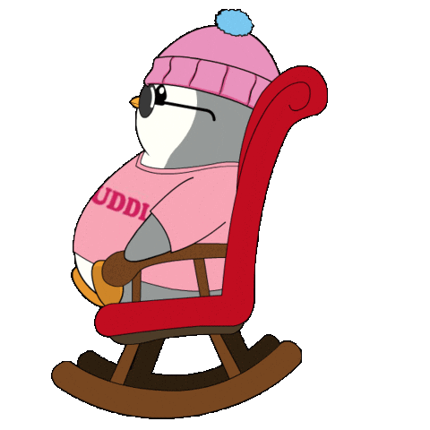 Happy Chill Out Sticker by Pudgy Penguins
