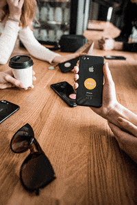 Swopicz sticker chill gold iphone GIF