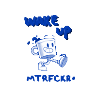 Wake Up Coffee Sticker
