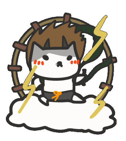 Thor Thundering Sticker by yomoyeah