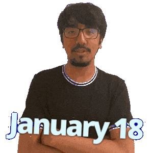 January 18 Sticker