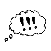 crackedego excited black and white surprise surprised Sticker