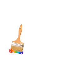 kcc_world rainbow paint kcc 무지개 Sticker