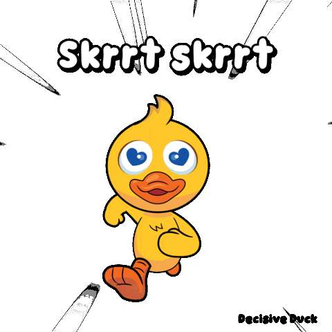 Duck Speed Sticker by VeeFriends
