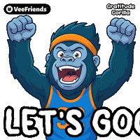 Celebrate Lets Go Sticker by VeeFriends