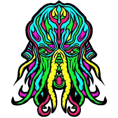 Hungry Neon Sticker