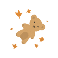 kajun97 animal fall bear autumn Sticker