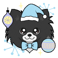 Santa Dog Sticker by Puptails