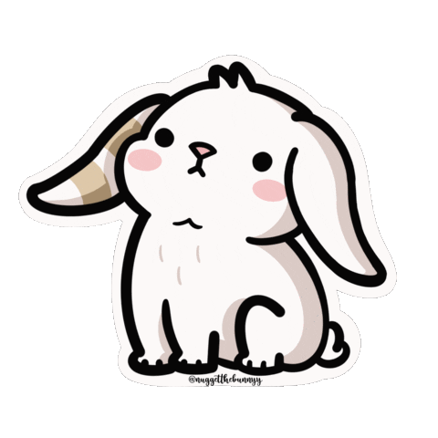 Cartoon Bunny Sticker