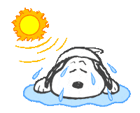 Snoopywashere sun sunny calor snoopy Sticker