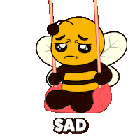 Sad Miss You Sticker by Plan Bee Studios