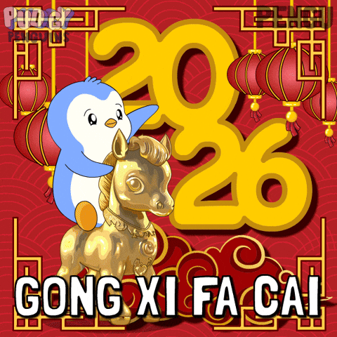 Chinese New Year Penguin GIF by Pudgy Penguins