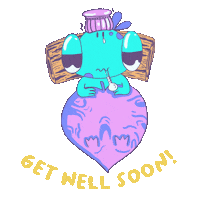 Sick Get Well Soon Sticker
