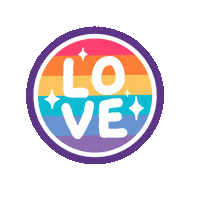 Rainbow Love Sticker