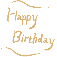 Happy Birthday Sticker by isuta