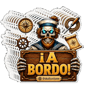 A Bordo Halloween Sticker