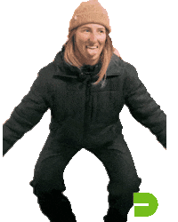 Happy Crazy Legs Sticker by Dew Tour