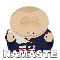 Cartman Namaste Sticker by South Park