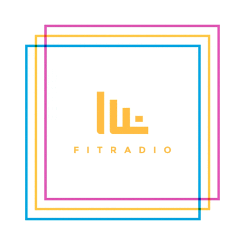 fitradio giphyupload music fitness gym Sticker