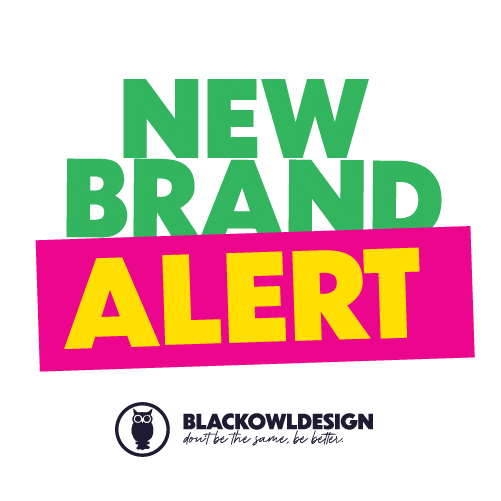 New Brand Designer Sticker by Black Owl Design