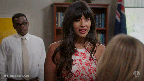 season 3 jameela jamil GIF by The Good Place