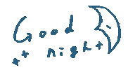 Night 寝る Sticker