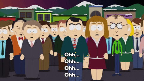 shocked crowd GIF by South Park 