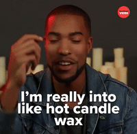 Hot candle wax