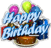 happy birthday birthdays STICKER