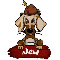 Bayern Dachshund Sticker