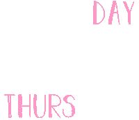 Thursday Donderdag Sticker