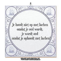 Humor Geluk Sticker by Tegelspreuken.nl