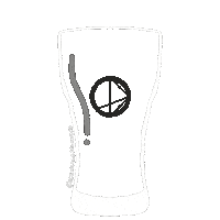 Beer Pint Sticker by Ocean Lab Brewing Co.