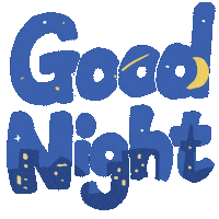Glowing Good Night Sticker
