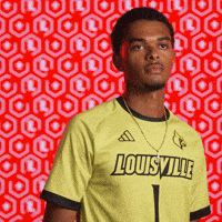 Mens Soccer Go Cards GIF by Louisville Cardinals