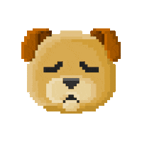 R74n dog sad puppy tired Sticker