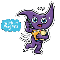 Work In Progress Multitasking Sticker by CwaZyVerse