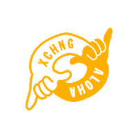 Hawaii Shaka Sticker by Aloha Exchange