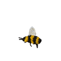 Bee Embroidery Sticker by bemmimosa
