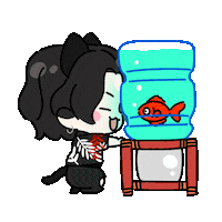 Cat Fish Sticker