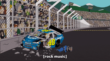 race cars nascar GIF by South Park 