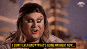React What GIF by Celebrity Apprentice Australia